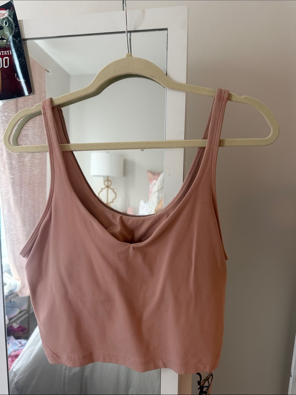 Light pink lulu lemon align tank